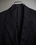 "YVES SAINT LAURENT" Classical tailoring shadow stripe pattern set up