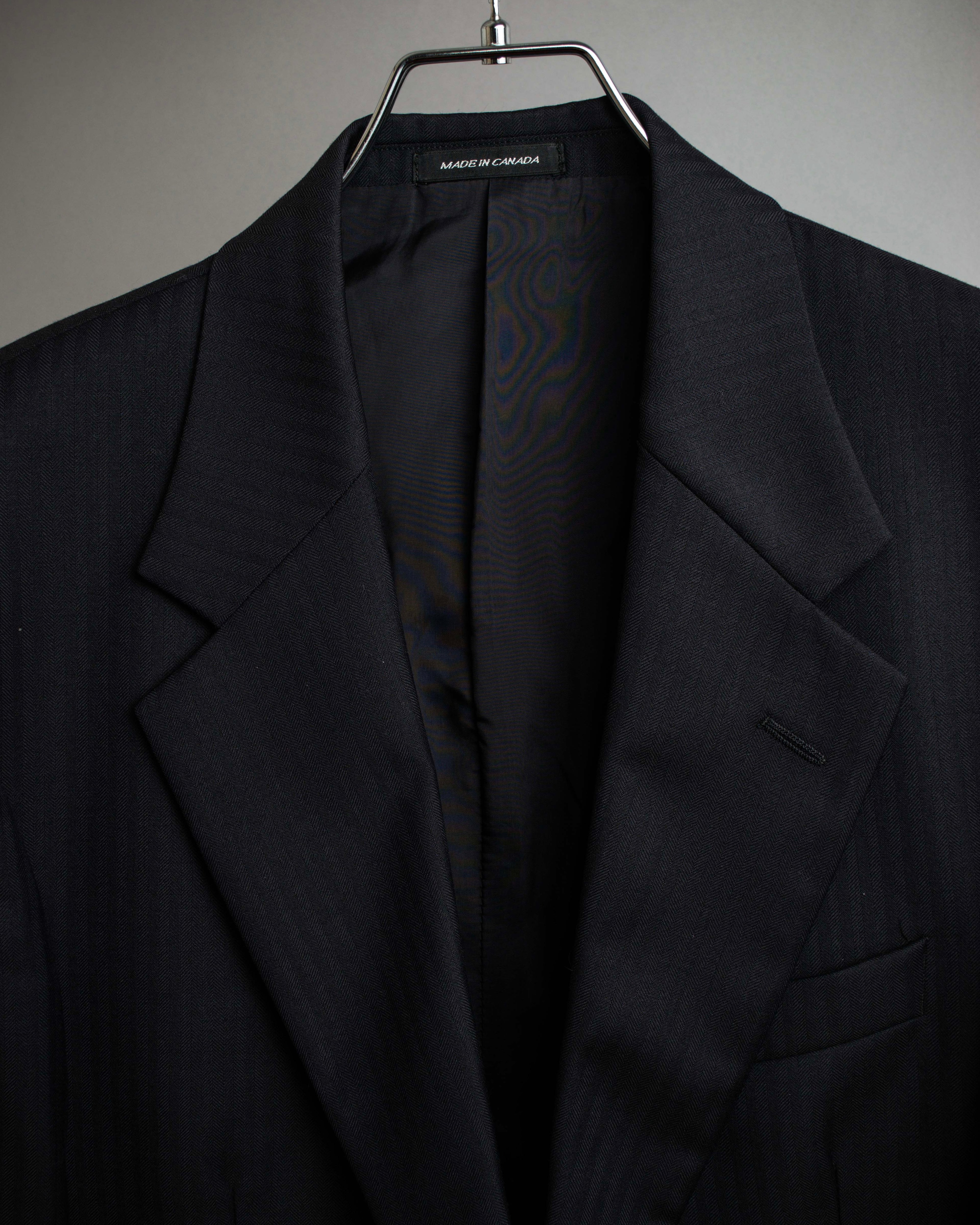 "YVES SAINT LAURENT" Classical tailoring shadow stripe pattern set up