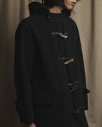 Abrigo tipo duffle de herencia de los años 90 de Burberrys con capucha forrada de cuadros