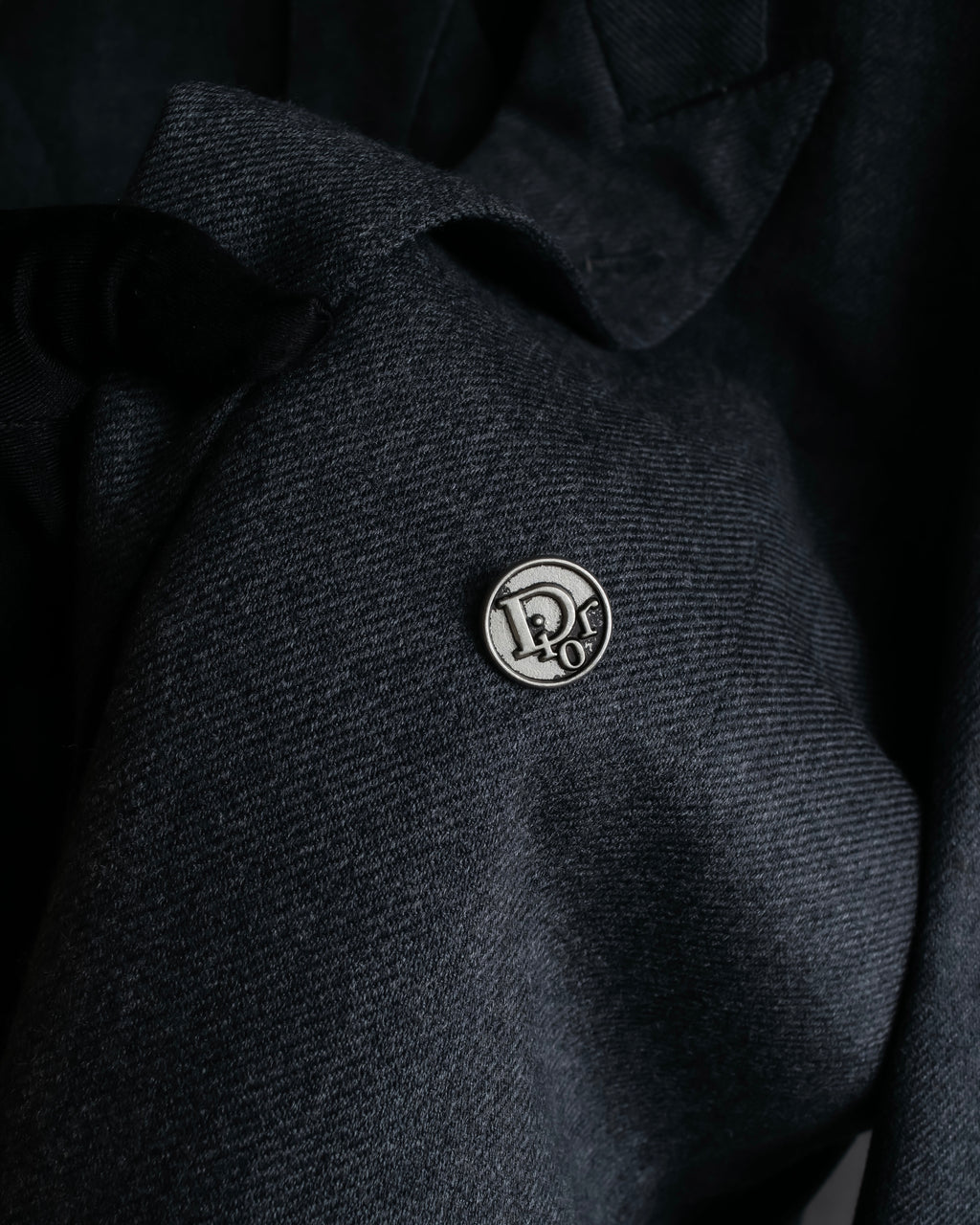 "Christian Dior" Metal button double-breasted tailored jacket