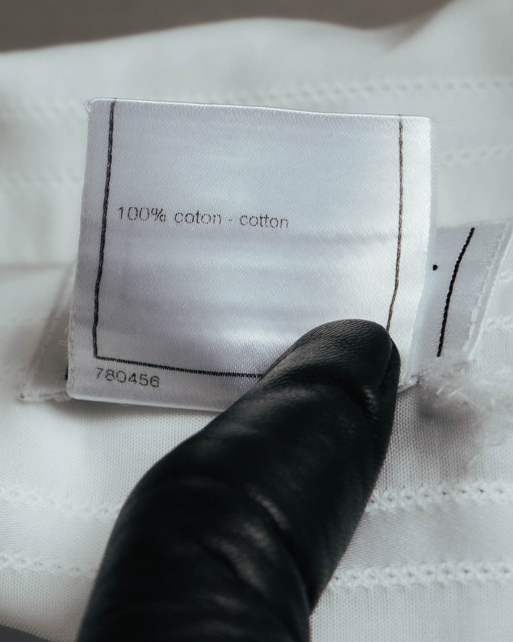 -SPECIAL- “CHANEL” 08 Cruise Collection Sheer cotton stand collar shirt