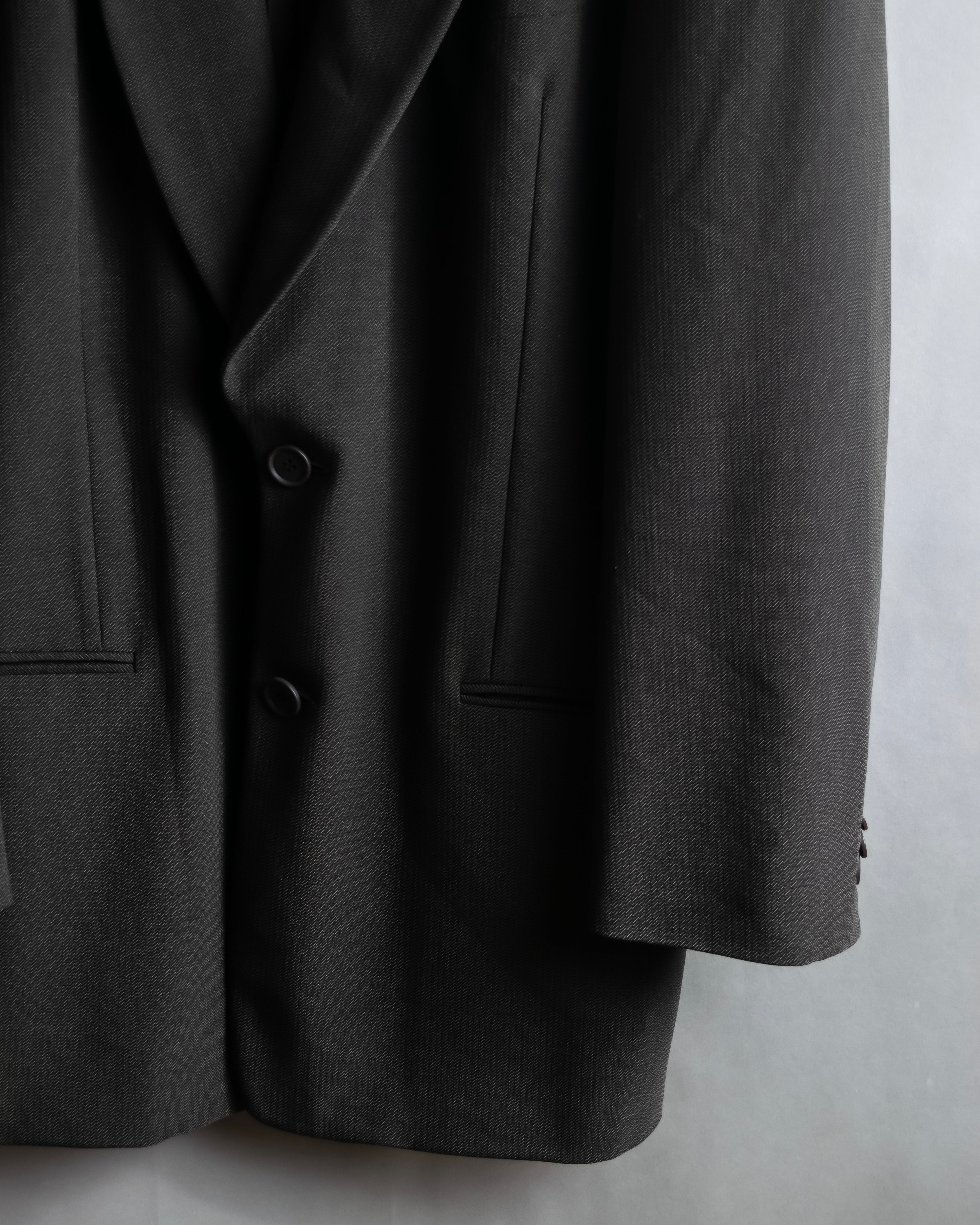 "GIORGIO ARMANI" 90's Oversized brown tailored jacket