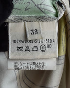 "HERMES" Margiela period Les Étoiles, Stars silk shirt