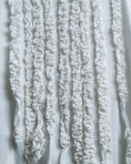 "Yohji Yamamoto POUR HOMME" Long ruffle design soft cotton T-shirt