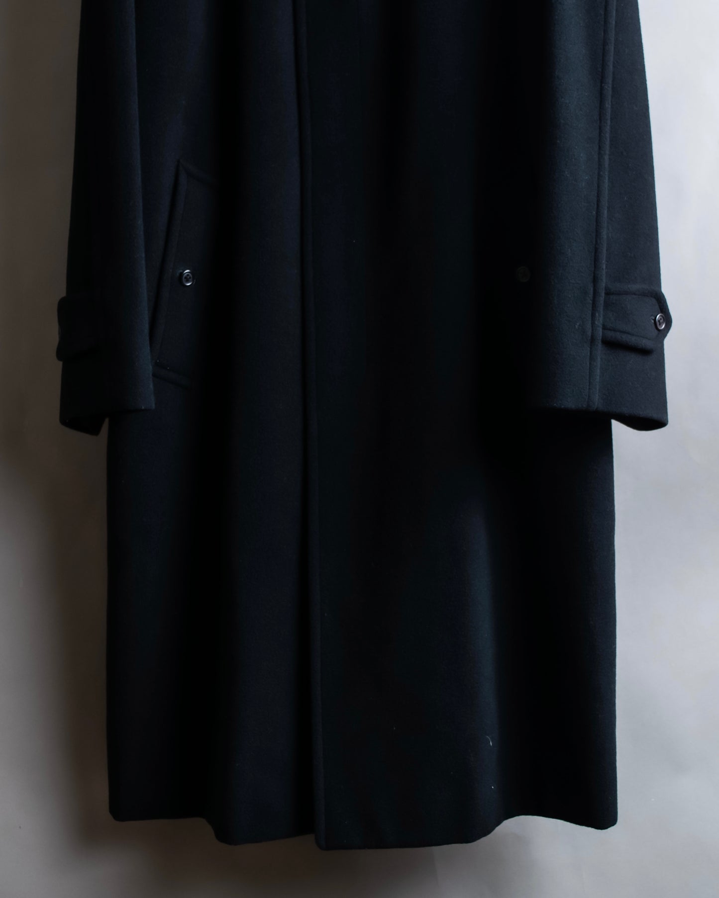 "BURBERRYS" Fly front cashmere blend soutien collar coat