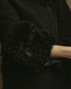 -SPECIAL- "GUCCI" 90's-00's Leather combination fur long coat