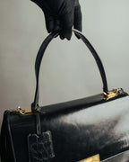 -SPECIAL- “BALENCIAGA” 2013-17 Le dix mixed leather shoulder bag