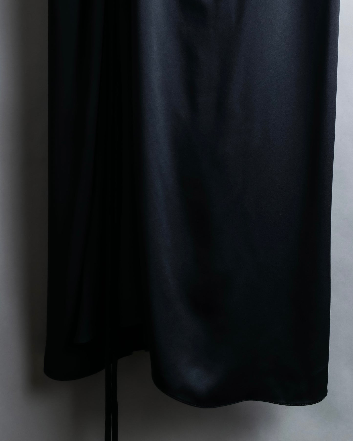 "MARNI" Drawstring design maxi length draping skirt