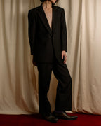 "YVES SAINT LAURENT" Strongly tailored shaped wool set up