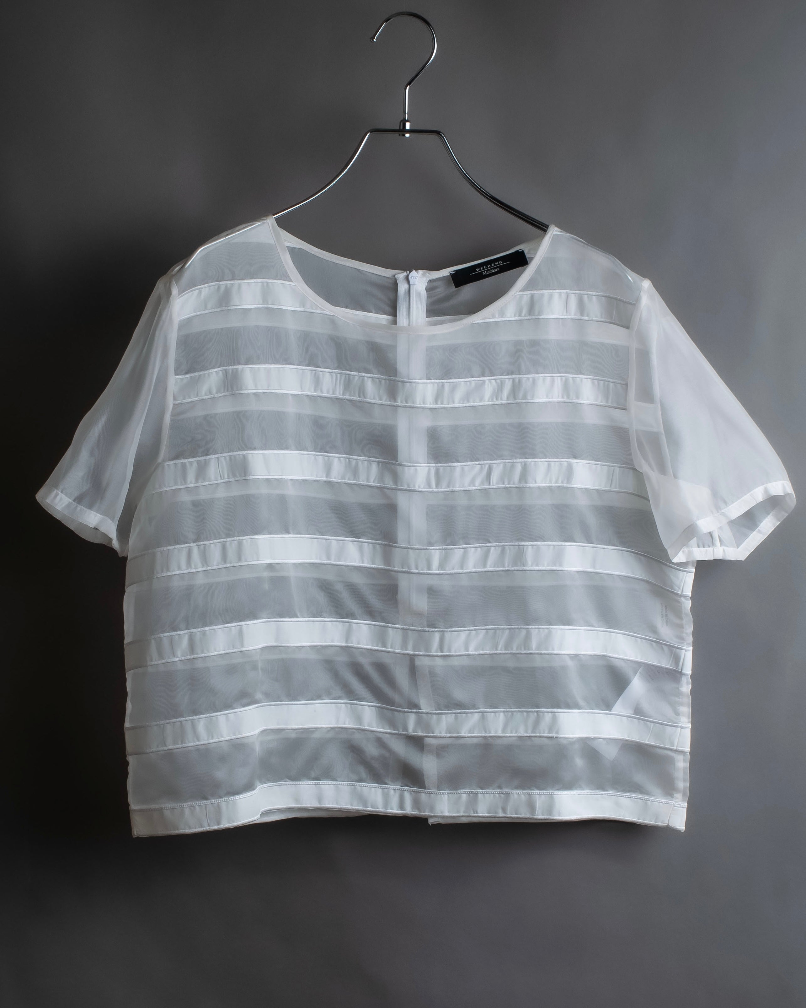 "Weekend Max Mara" Box silhouette silk organza pullover