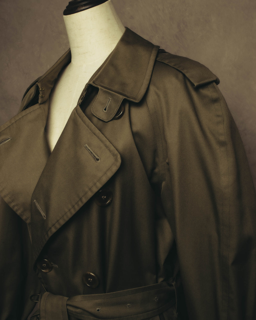 “Burberrys” 80’s Heritage check long trench coat