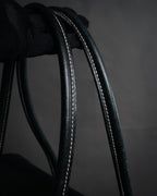 “Salvatore Ferragamo” 90's–00's Gancini leather handbag