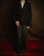 –SPECIAL– "tricot COMME des GARÇONS" 2004AW Fringed cut-off boiled wool tailored jacket