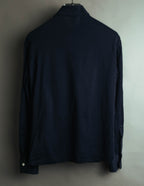 "CÉLINE" 70's-80's Sulky logo embroidered long sleeve shirt