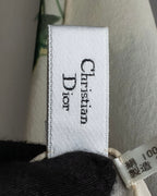 "Christian Dior" Wreath floral design silk scarf