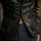 "ROBERTA SCARPA" 100% lamb leather gathered design shaped jacket