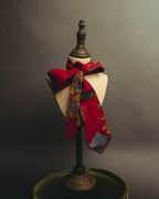 "GUCCI" 70's-80's Floral silk scarf tie