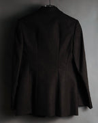 “Salvatore Ferragamo” 2000’s Four button tailored wool blend jacket