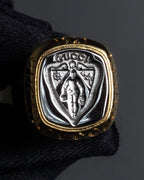 "GUCCI" Coat of arms engraved design ring