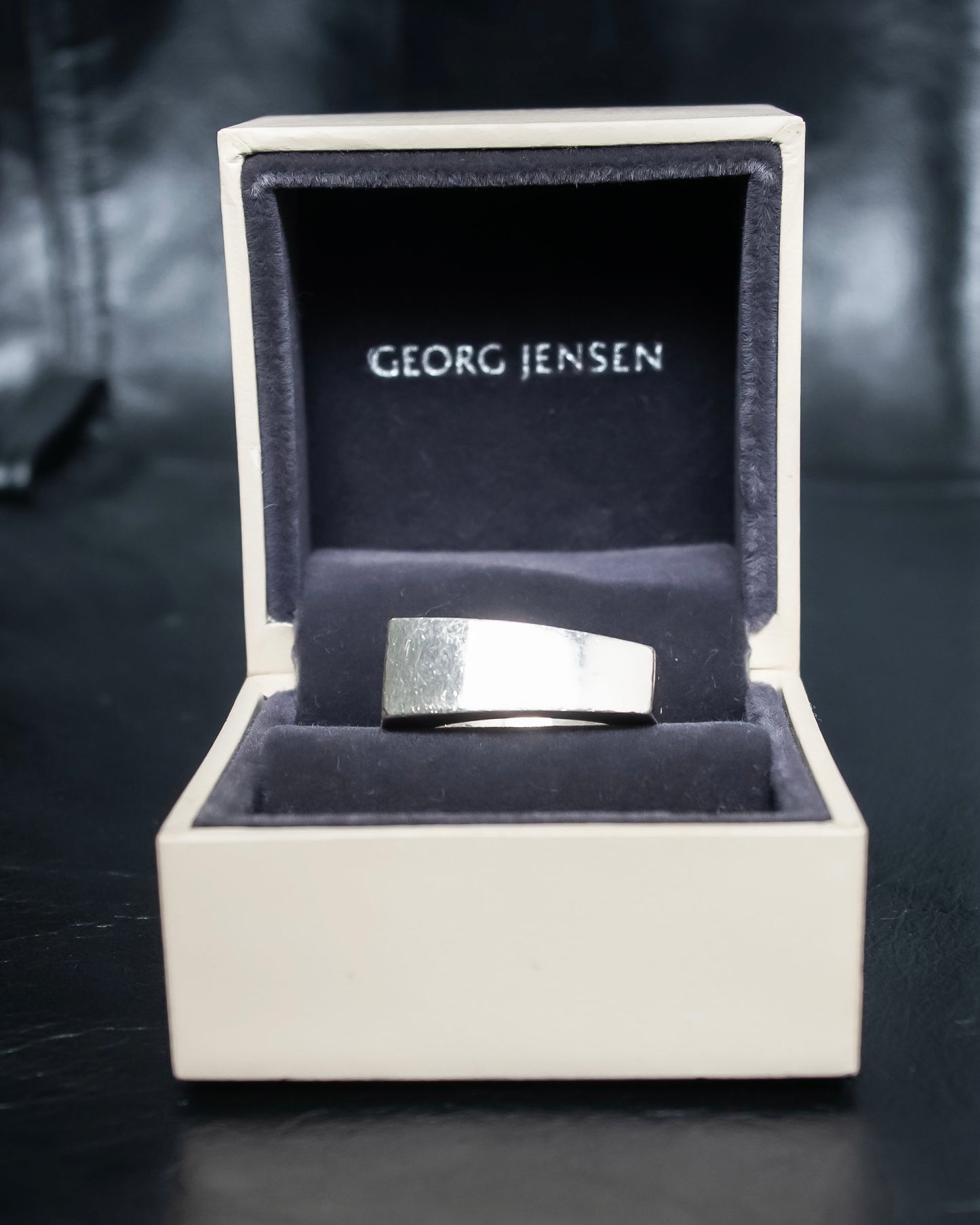 "GEORG JENSEN" Straight cut silver 925 ring