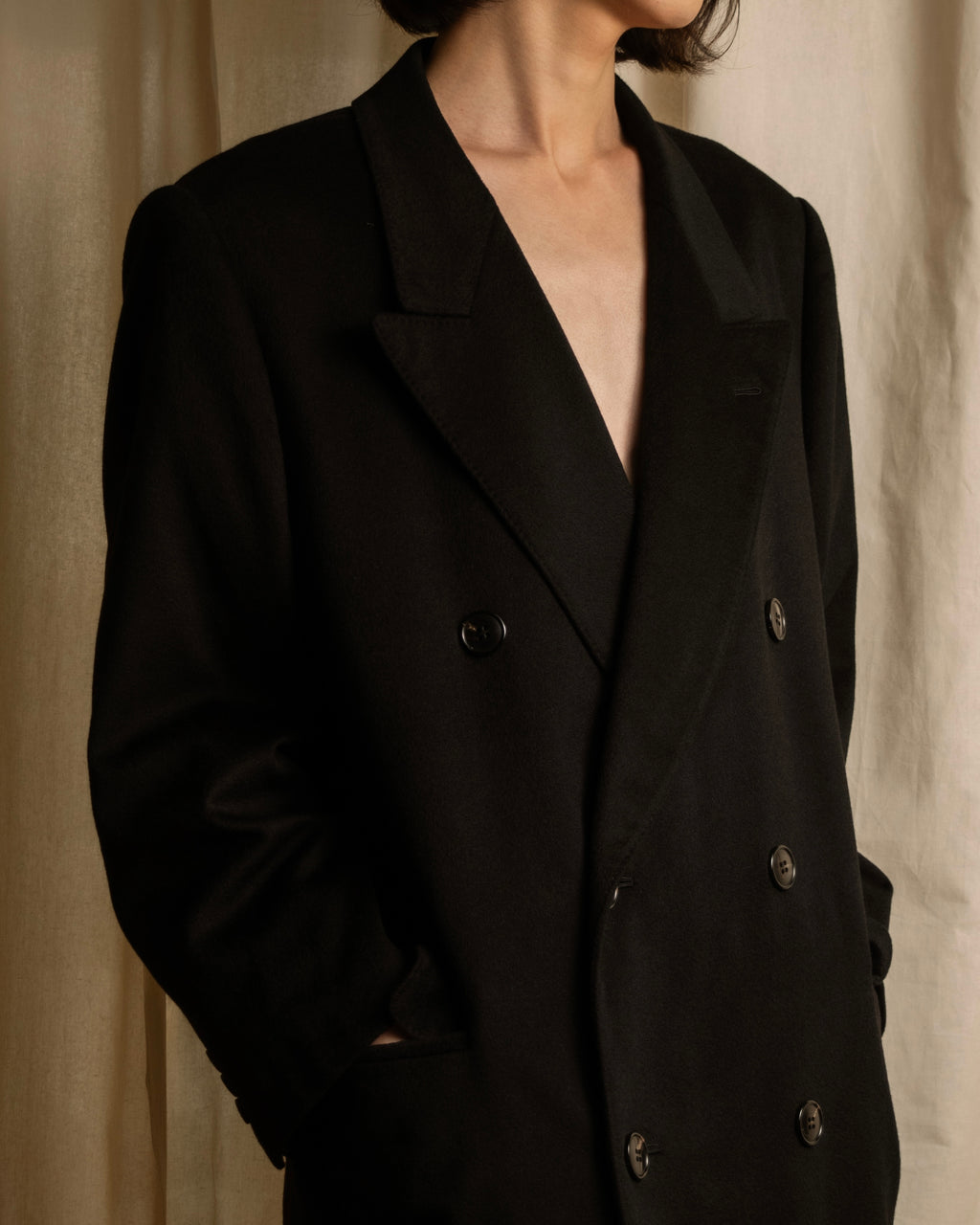 "英國屋" British-made 100% cashmere chester coat