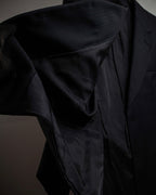 "YVES SAINT LAURENT" Classical tailoring shadow stripe pattern set up