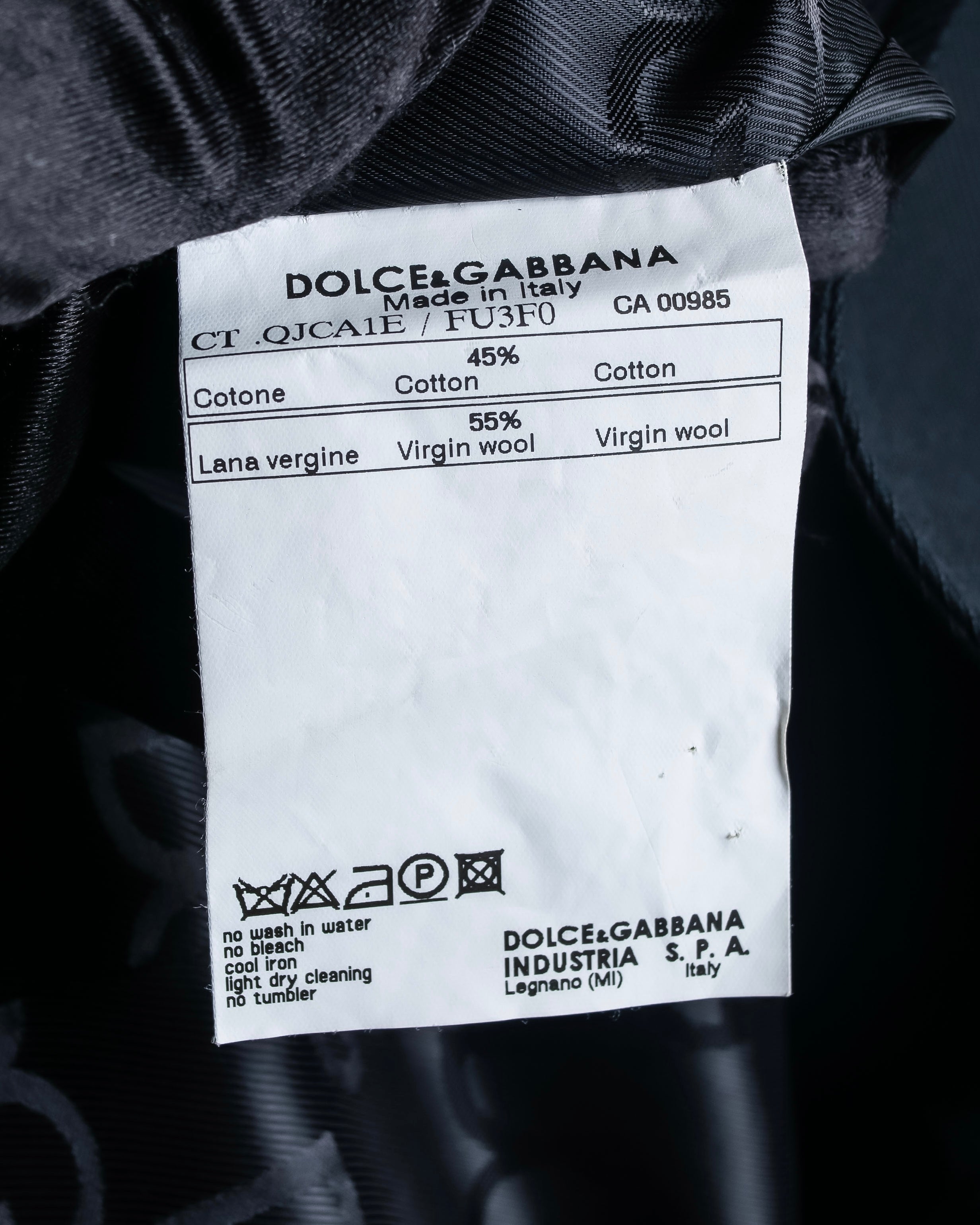 "Dolce &amp; Gabbana" Double-breasted belted mid length trench coat