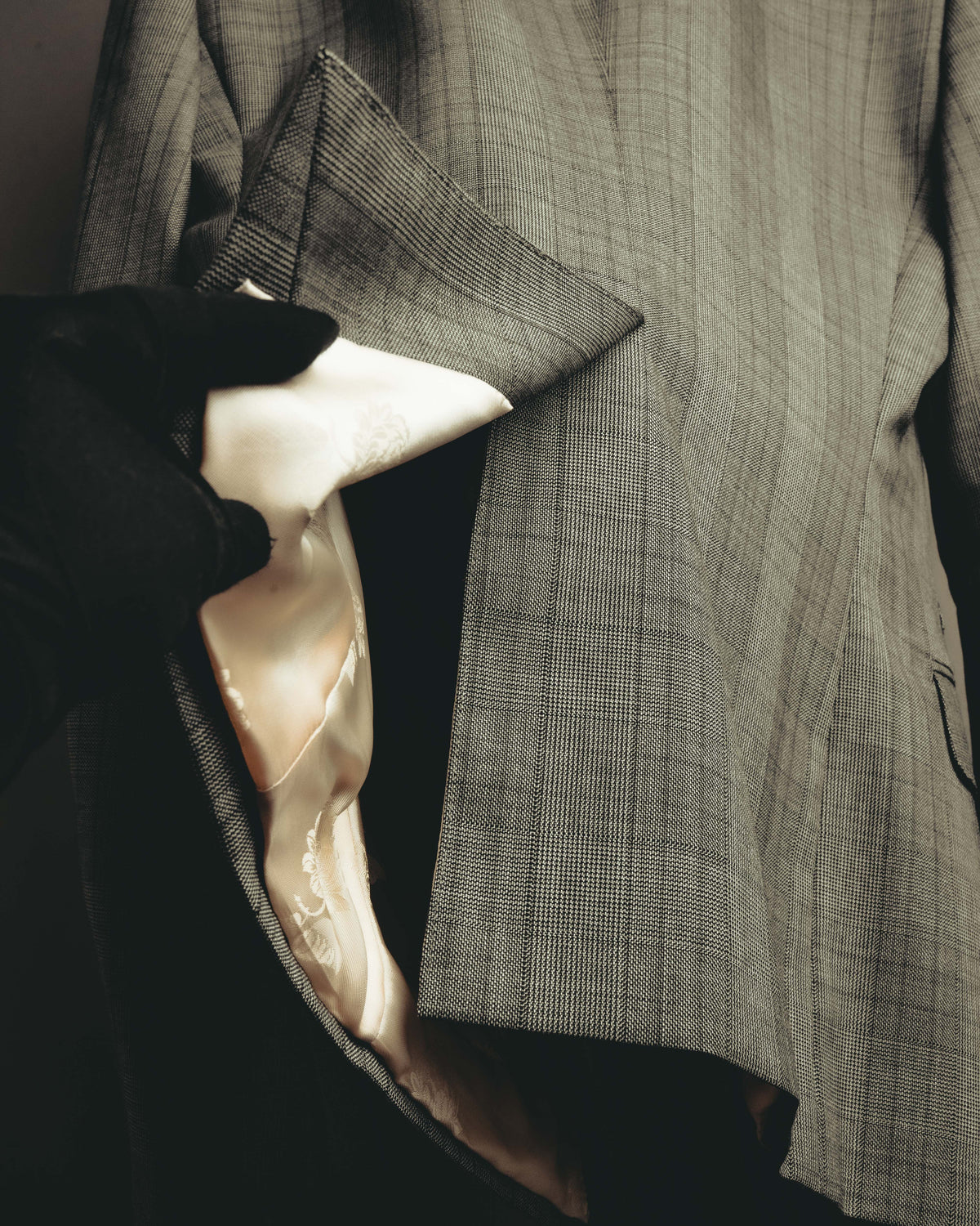 -SPECIAL- “GUCCI” 2019-2021 Glen check double-breasted wool suit