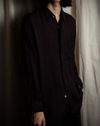 "JEAN PAUL GAULTIER" Draping form burgundy shirt