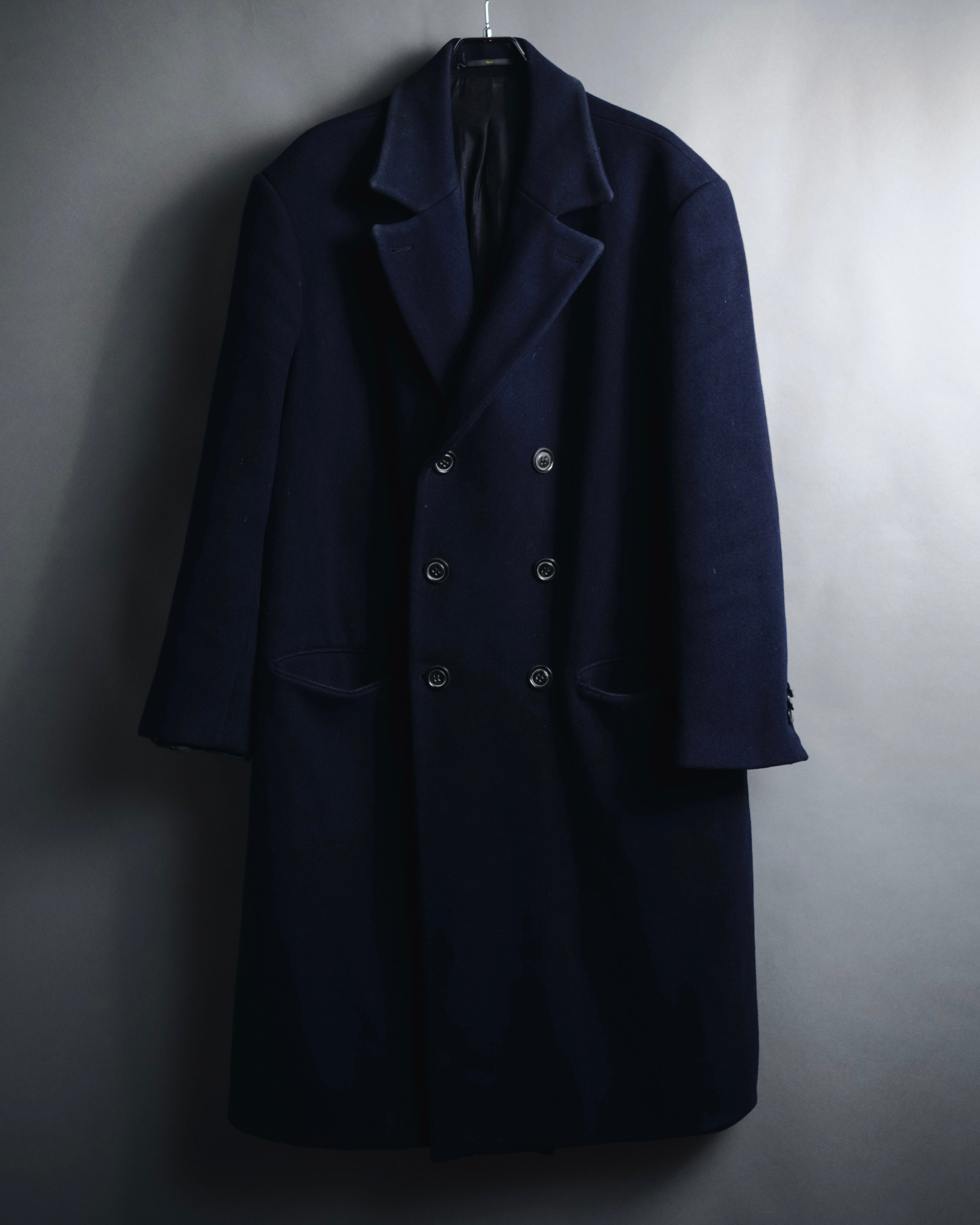 "FENDI" 2010s double-breasted virgin wool overcoat