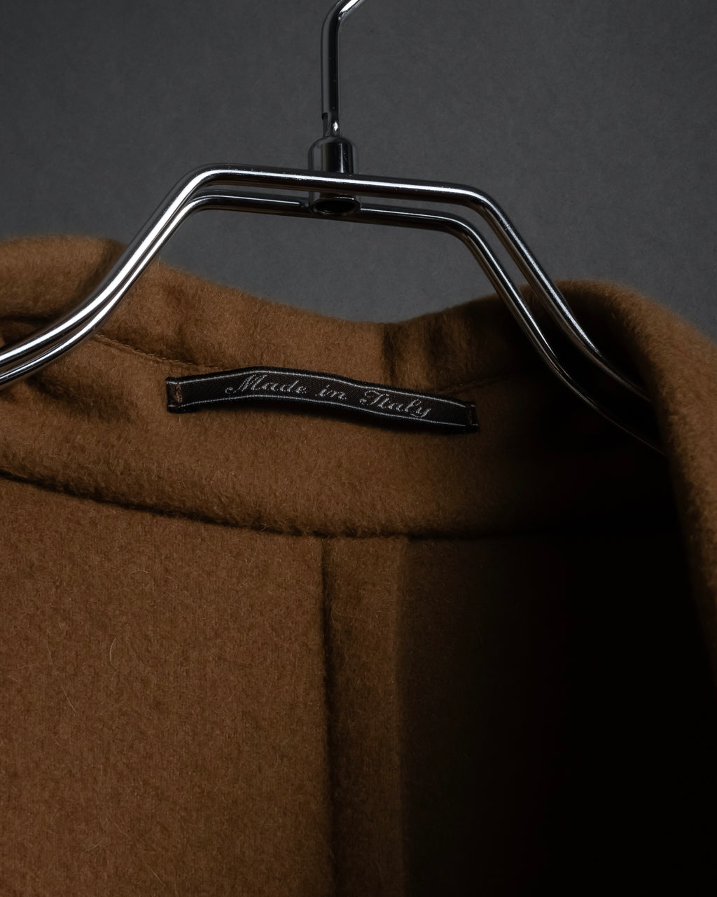 "FENDI" 90's Italian classic 100% cashmere belted coat