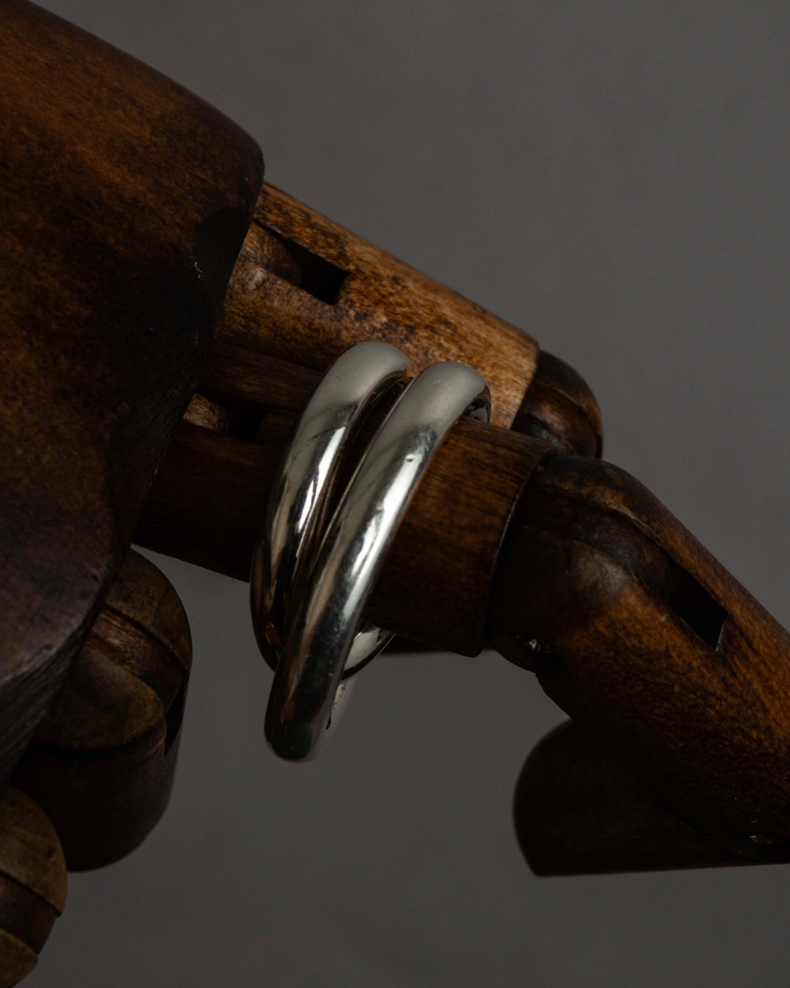 "HERMES" Vertige polished silver 925 ring