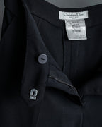 "Christian Dior Boutique Paris" Beautiful waistline wide silhouette Slacks