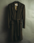 “Max Mara” 00’s Belted angora blend long coat