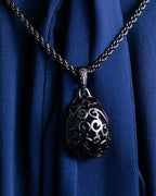 "YVES SAINT LAURENT" Elegant style arabesque pattern necklace