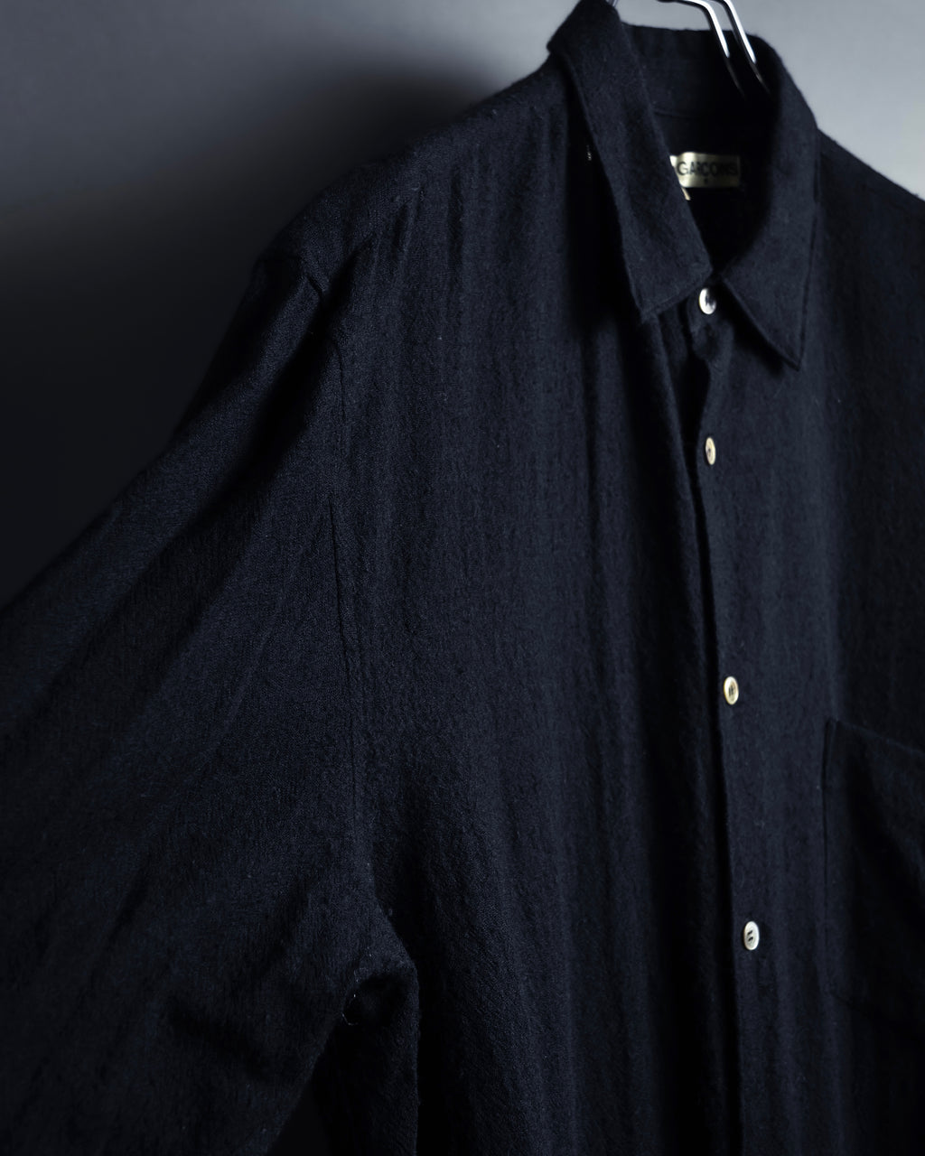 "COMME des GARCONS" 94AW Straight silhouette wool shirt dress