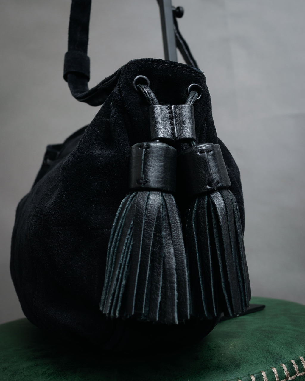 “SEE BY CHLOÉ” 2010’s Croc embossed suede drawstring bag