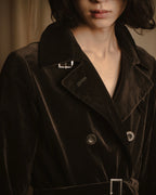 -SPECIAL- "JIL SANDER"
90’s-00’s Architectural cotton velvet belted coat