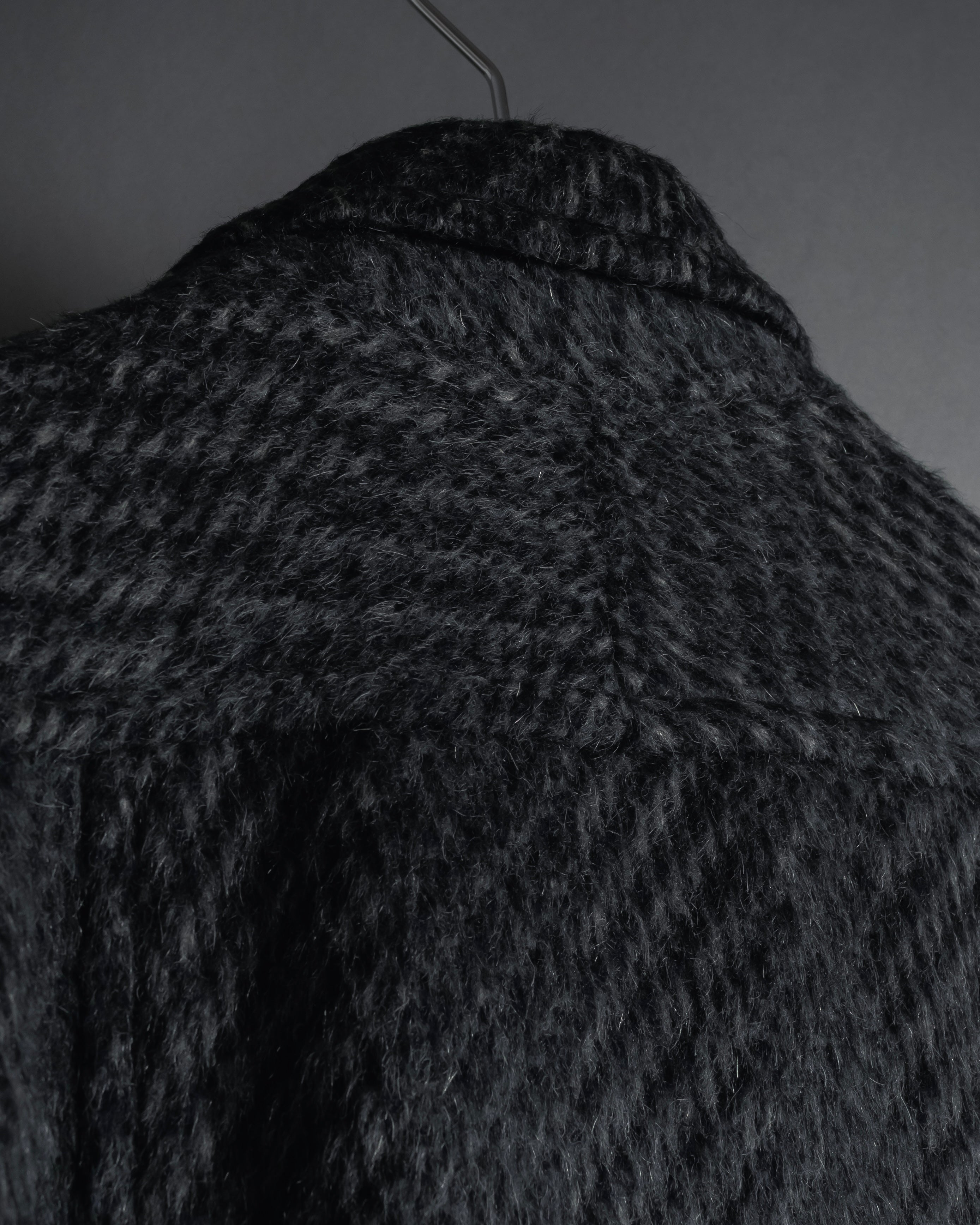 Abrigo de mezcla de mohair de doble botonadura de los años 90 de Christian Dior MONSIEUR