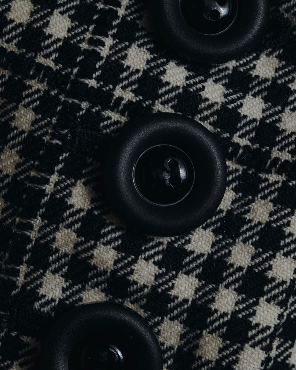 –SPECIALS– "Yves Saint Laurent" 90’s Mid gingham check velvet lapel tailored vest