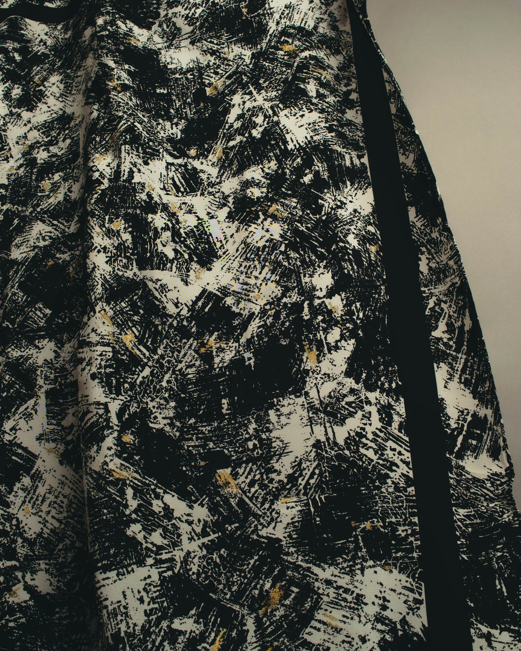 "Christian Dior" 80's-90's Artful abstract silk scarf