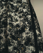 "Christian Dior" 80's-90's Artful abstract silk scarf