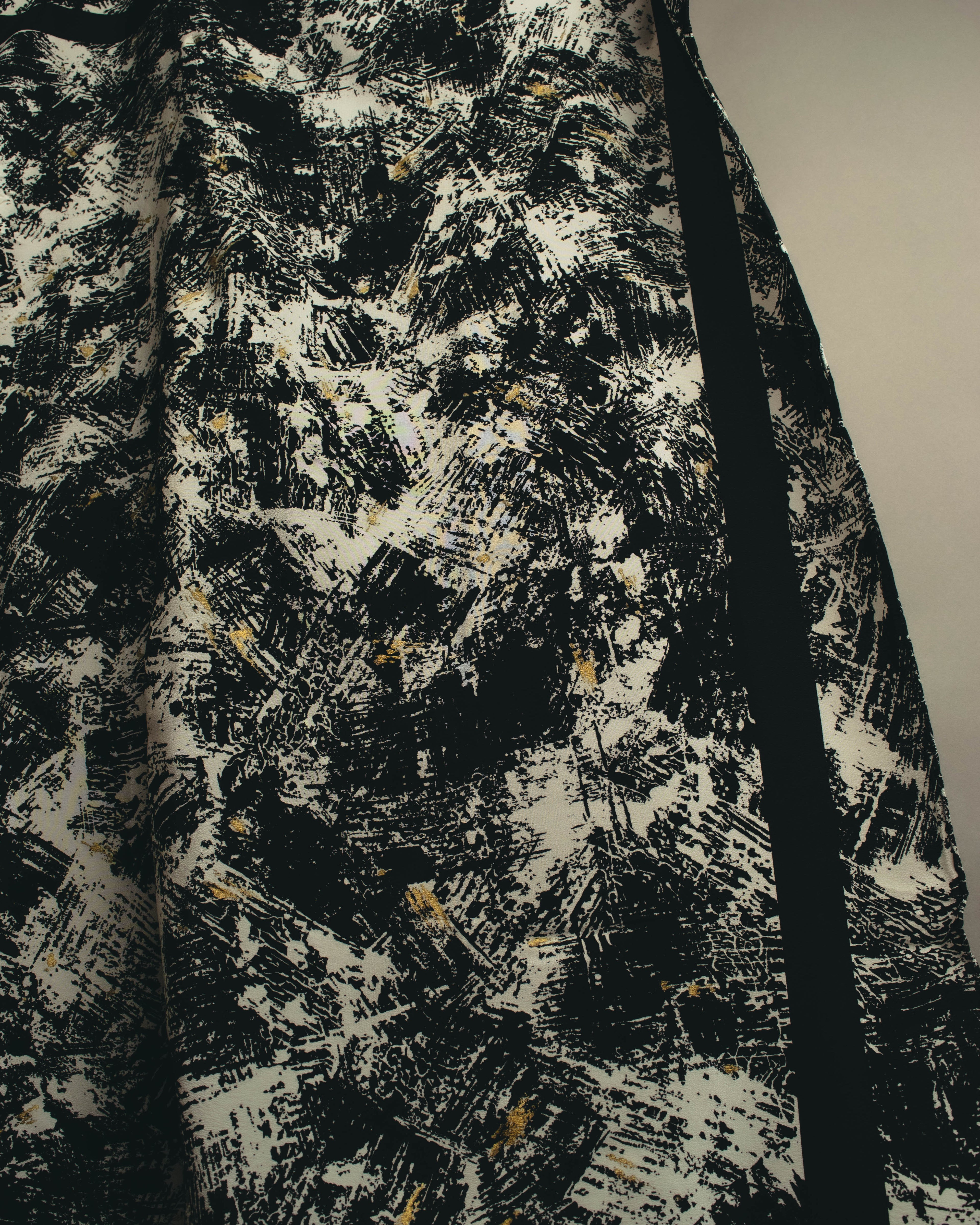 "Christian Dior" 80's-90's Artful abstract silk scarf