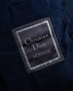 "CHRISTIAN DIOR MONSIEUR" Satin switching design tuxedo dress set up