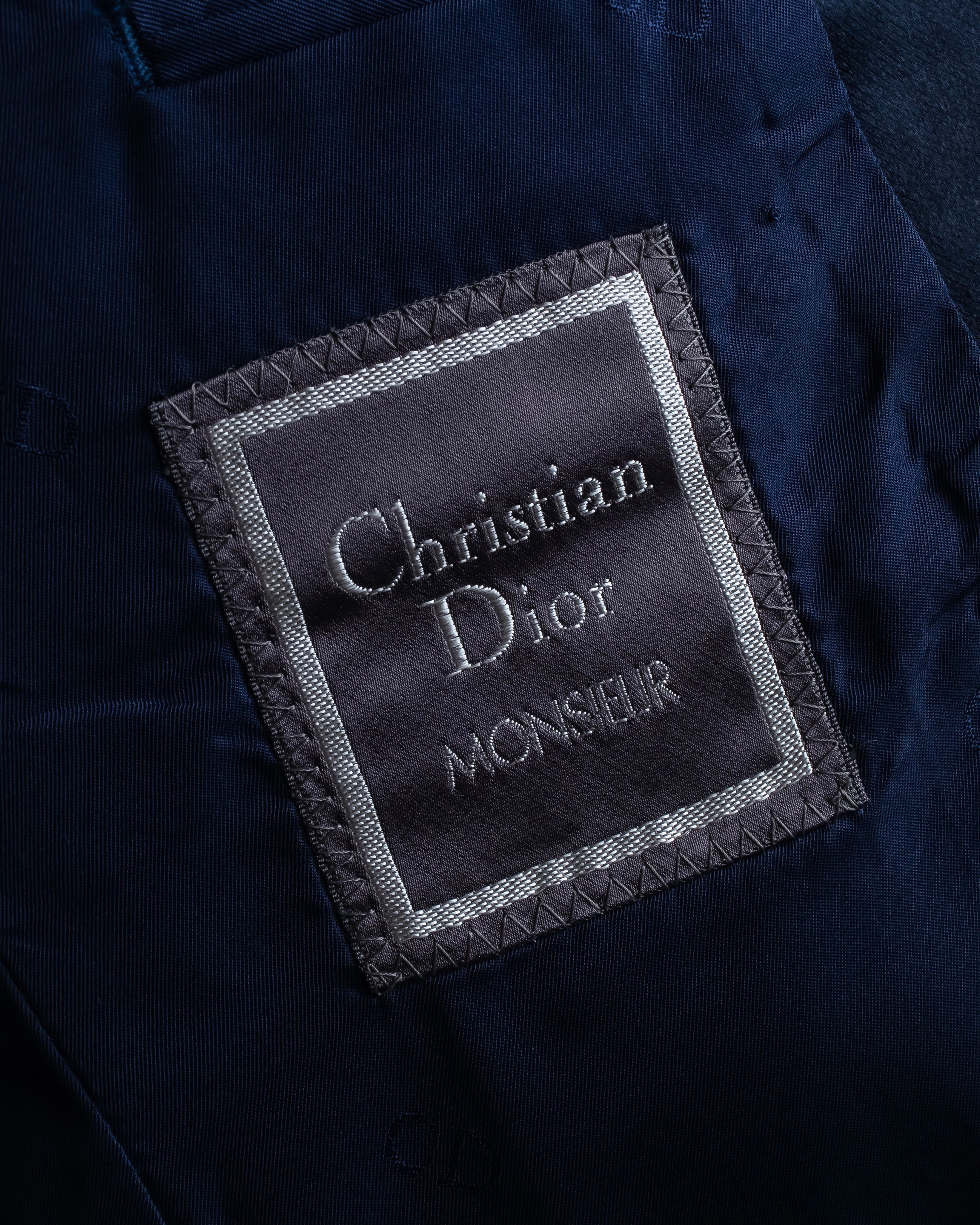 "CHRISTIAN DIOR MONSIEUR" Satin switching design tuxedo dress set up