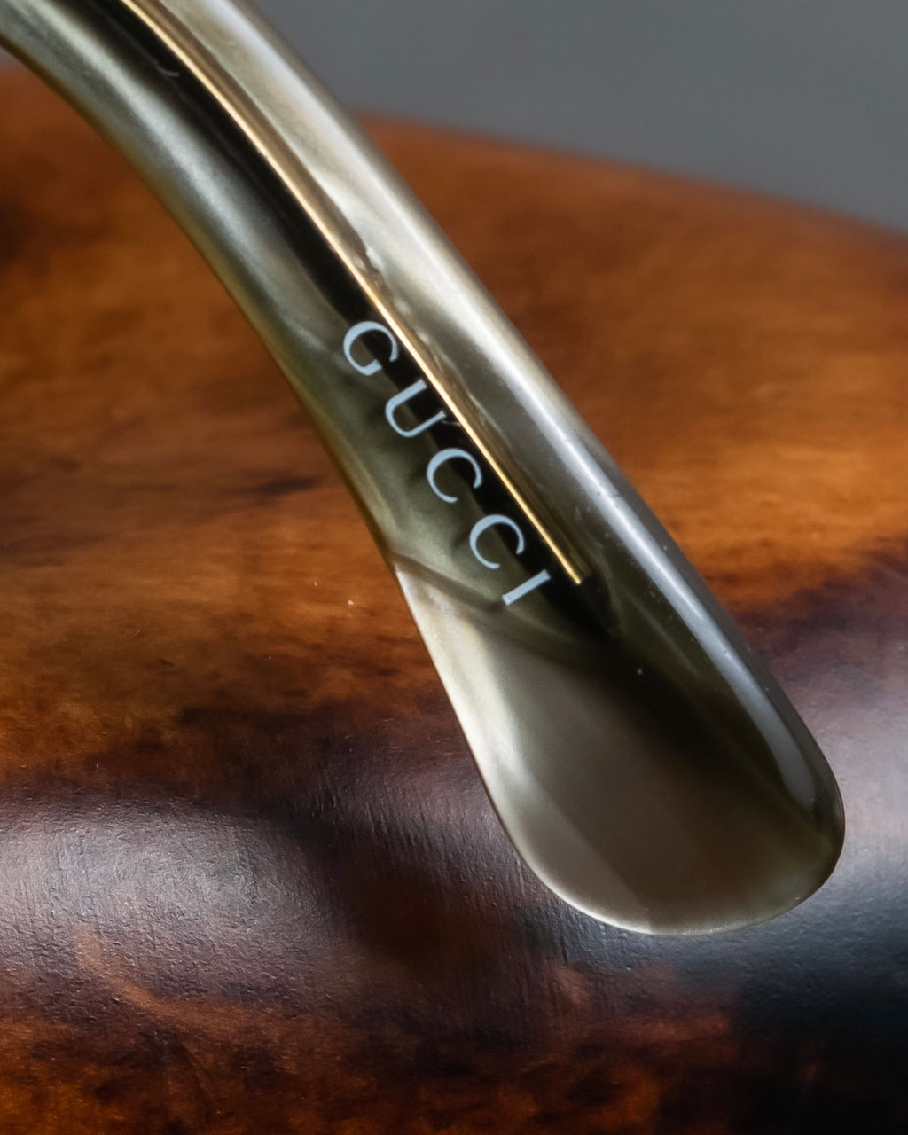 "GUCCI" Teardrop frame smoking lens sunglasses