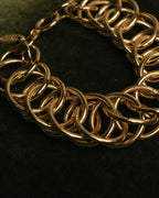 “LOEWE” 90’s-00’s gold ring chain bracelet