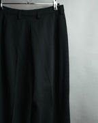 -MOOD MILLÉSIMES- 80’s-90’s black wool intuck wide trousers