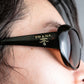 "PRADA" Butterfly frame logo engraved sunglasses