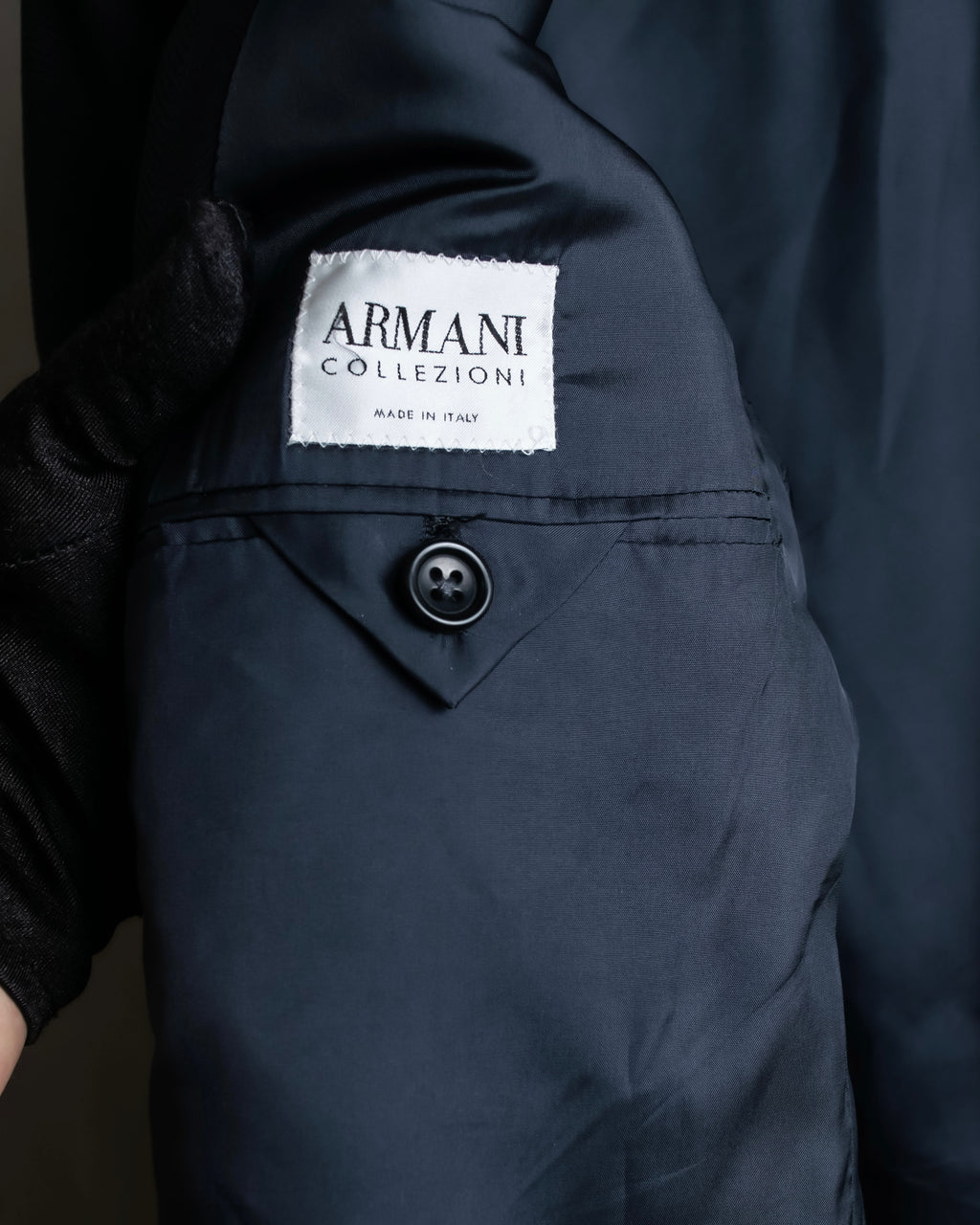 "ARMANI COLLEZIONI" Herringbone weave classical detail set up
